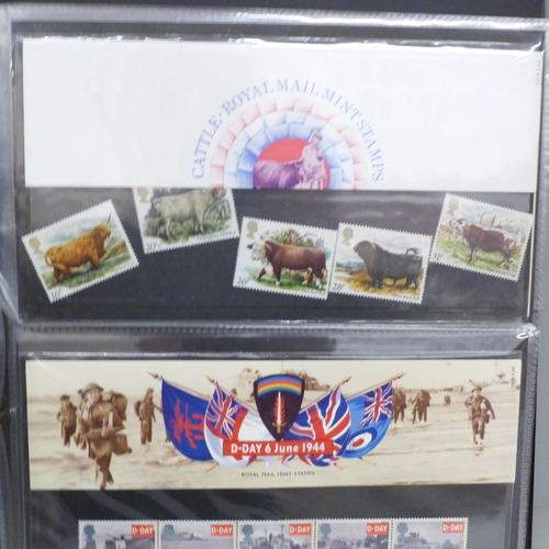 713 - Stamps; an album of GB presentation packs (40)