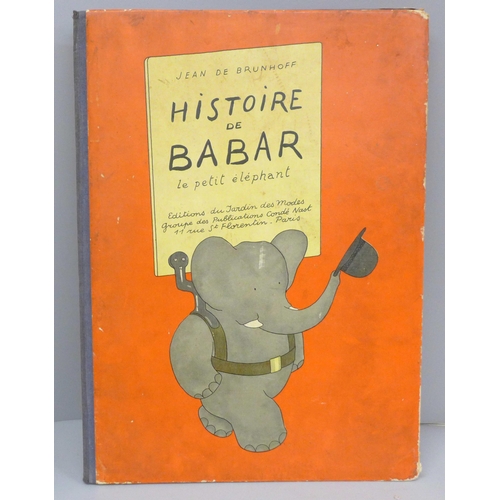 715 - One volume, Histoire de Barbar le petit elephant, Jean de Brunhoff, 1931