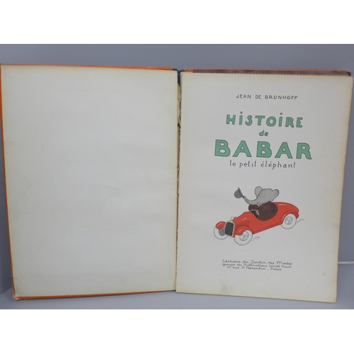 715 - One volume, Histoire de Barbar le petit elephant, Jean de Brunhoff, 1931