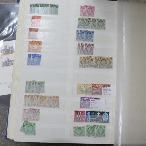 726 - Stamps; a box of GB stamps, covers, etc.