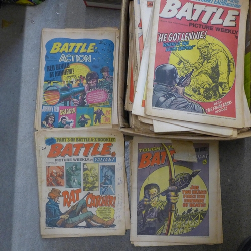 750 - Approximately 130 vintage War and other comics