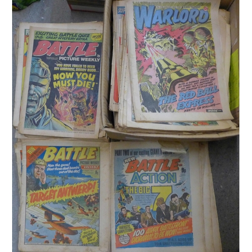 750 - Approximately 130 vintage War and other comics