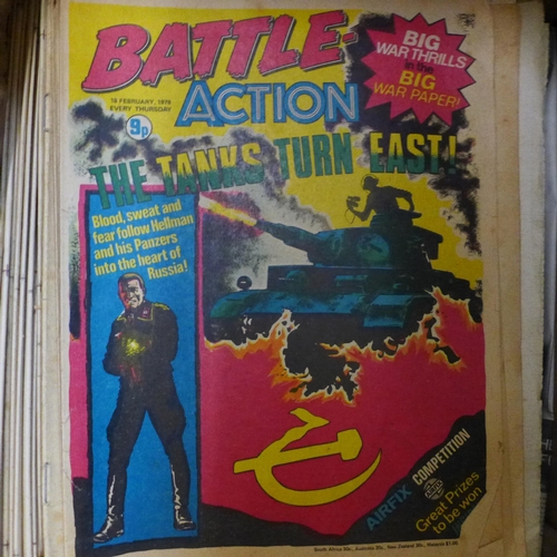 750 - Approximately 130 vintage War and other comics