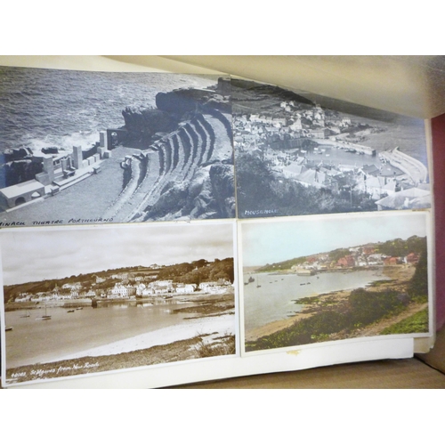 A box of photographs including Wollaton Colliery horse and wagon group ...