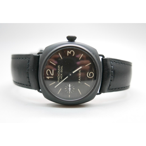 901 - A Panerai Radiomir Black Seal wristwatch, OP 6723-BB 1530695, with box and papers