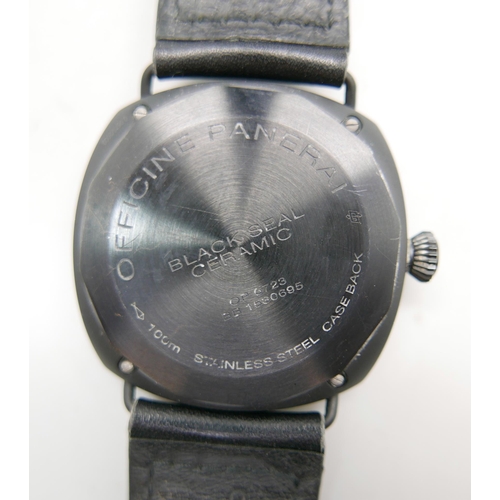 901 - A Panerai Radiomir Black Seal wristwatch, OP 6723-BB 1530695, with box and papers