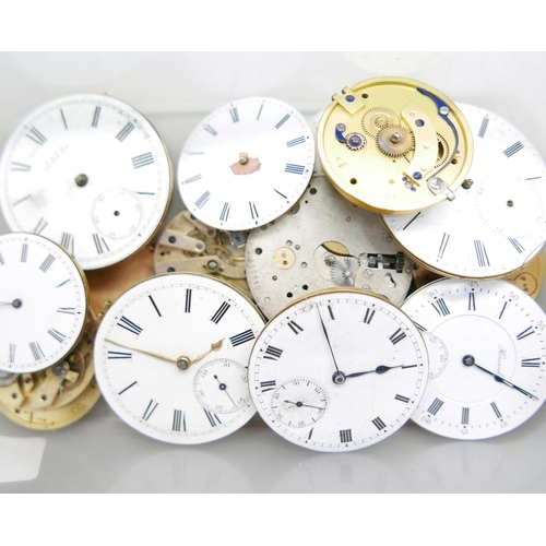 927 - Pocket watch movements, (15)