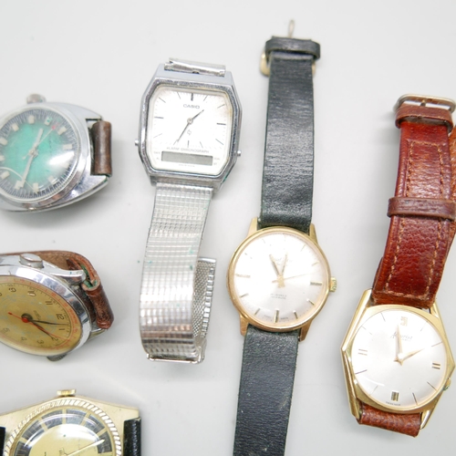 934 - Six wristwatches including Paul Jobin, Misalla, Accurist and Casio