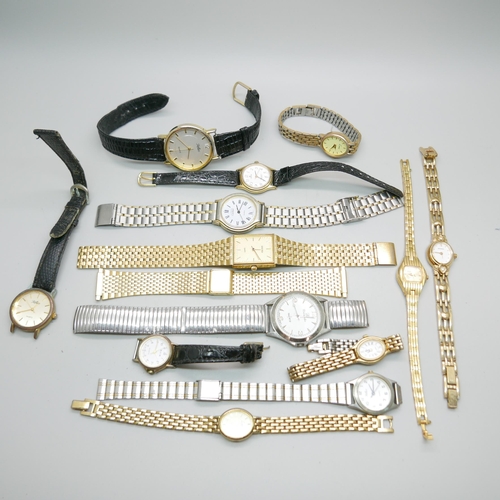 936 - A collection of wristwatches including Sekonda, Limit, etc.