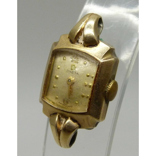 985 - A lady's Omega wristwatch head