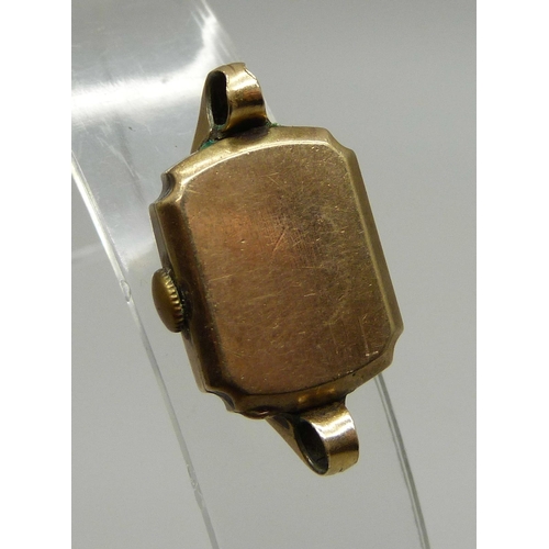 985 - A lady's Omega wristwatch head