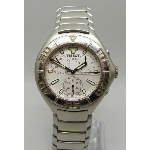 987 - A stainless steel Tissot chronograph wristwatch