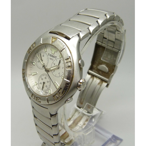 987 - A stainless steel Tissot chronograph wristwatch