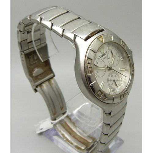 987 - A stainless steel Tissot chronograph wristwatch