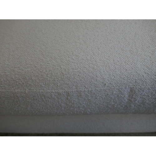 1503 - An off-white upholstered compact corner sofa