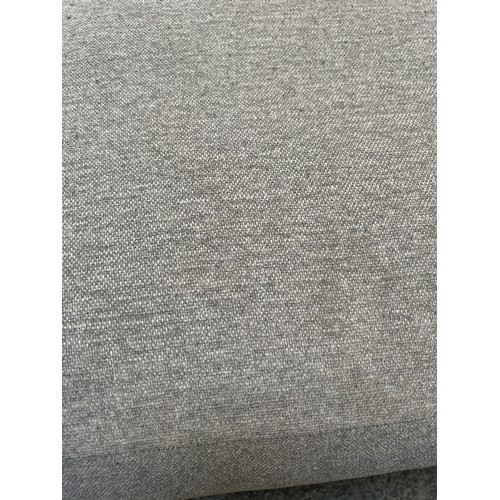 1522A - Two grey upholstered footstools