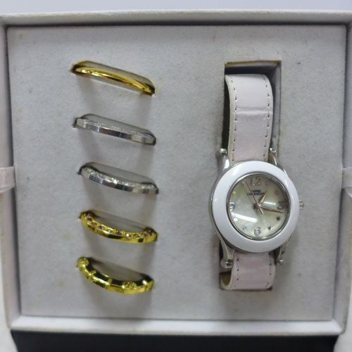 2085 - 3 Watch gift sets including Philip Mercier, Time Design and QBOS