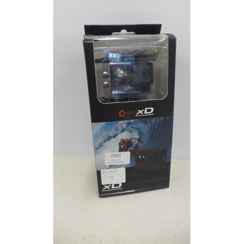 2092 - A Kotech XD 1080p high resolution Action Camera - unused