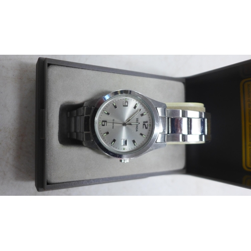 2100 - 5 Men's boxed wristwatches including Timeless,  Mickey Mouse, Sekonda, Rojas and Constant