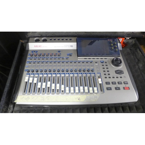 An Akai Professional DPS16 digital personal studio and protective case