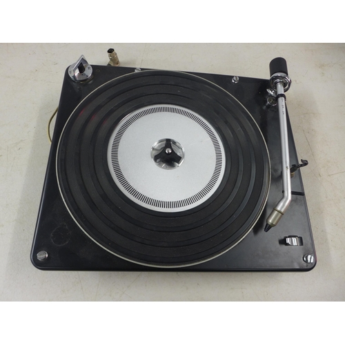 2113 - Three unmounted turntables including Garrard 6300, a Glenburn MS10024/19 and one Prem West German