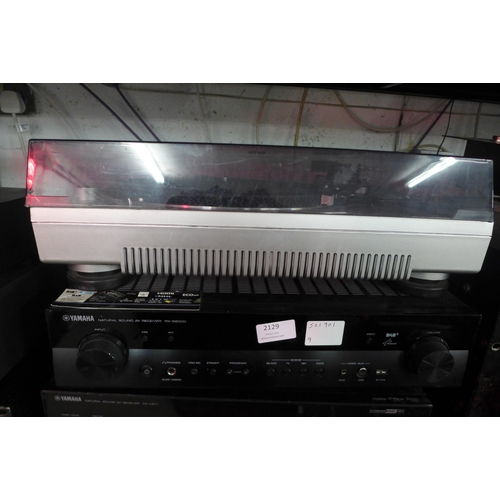 2129 - Yamaha stereo equipment including an RX-S6000 Natural Sound AV receiver, an RX-V671 Natural Sound AV... 