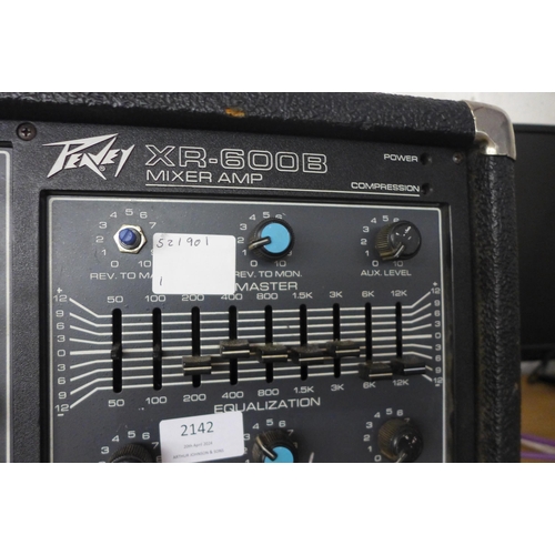 2142 - A Peavey XR-600B mixer amp