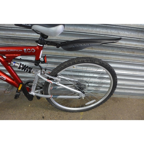 2180 - A gent's Apollo Eco 7005 aluminium framed bike with full suspension and front disc brake  - Police r... 