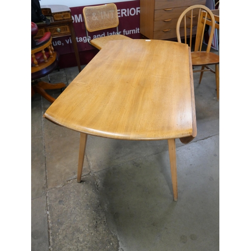 2 - An Ercol Blonde elm and beech Windsor drop-leaf table