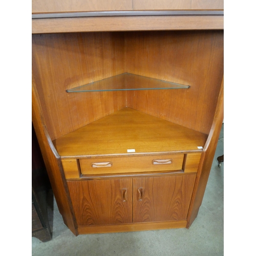 43 - A G-Plan Fresco teak corner cabinet