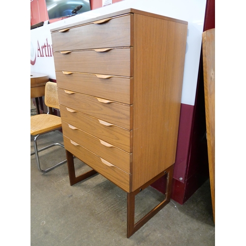 51 - A Europa teak chest of drawers