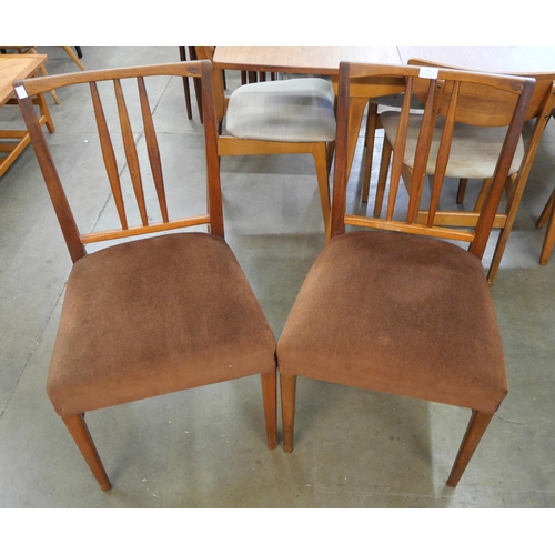 52 - A pair of Gordon Russell teak side chairs