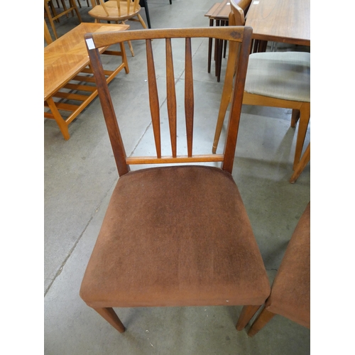 52 - A pair of Gordon Russell teak side chairs