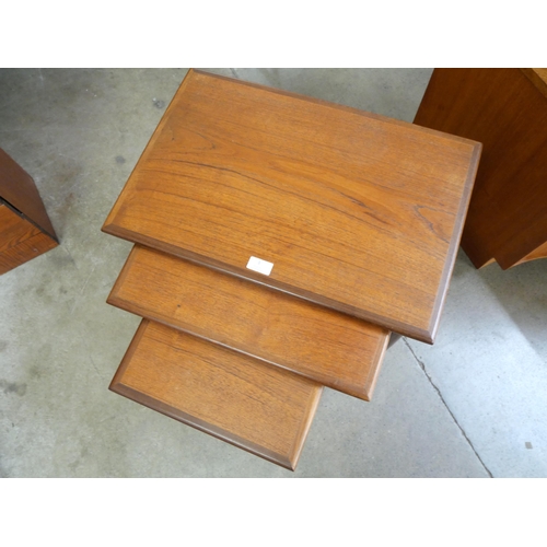 8 - A Danish teak nest of tables