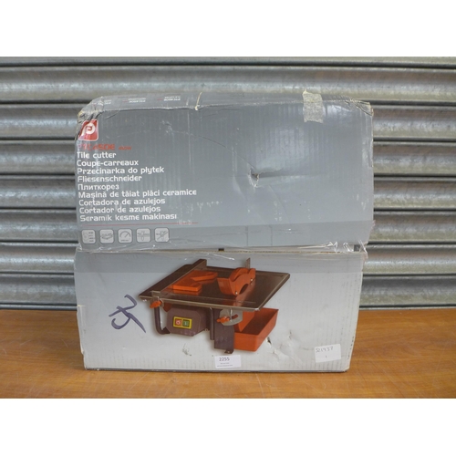 2255 - A Kingfisher PTC450E electric tile cutter (180mm diameter blade), unused