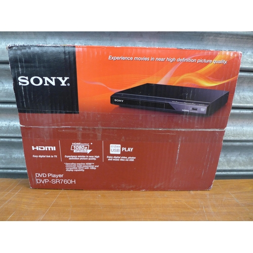 2258 - A Sony DVD player, model DVPSR760H, a Teknikal full HD Digital Receiver/Recorder and a Sennheiser PC... 