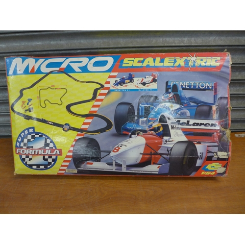 2265 - Slot racing games including Scalextric 500, Micro Scalextric Rally Power and Micro Super Formula 1