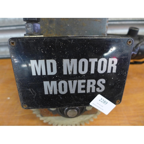 2289 - A Fracmo MD Motor Movers electric motorised caravan jockey wheel