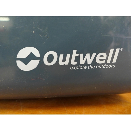 2292 - An Outwell (EC-1225-AC/DC) 24l 12v/230v cool box with power cable and ice block and 12v cable