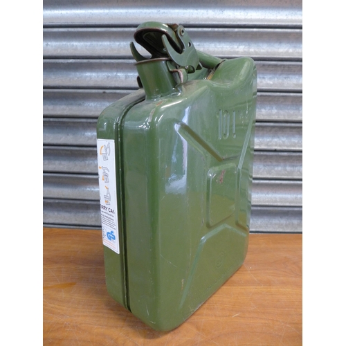 2305 - Two metal Jerry cans