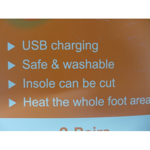 20 Lutateo USB charging heated insoles - all boxed