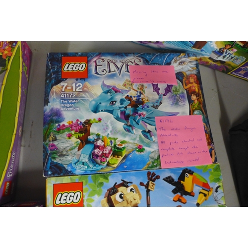 2080A - 7 Boxes of Lego including Lego Creator Elves Friends