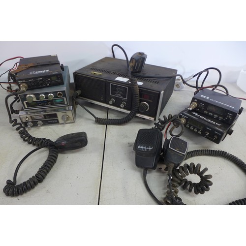 2378 - A quantity of CB radio equipment including, A Midland 2001 precision series CB27/81, A Navah Realist... 