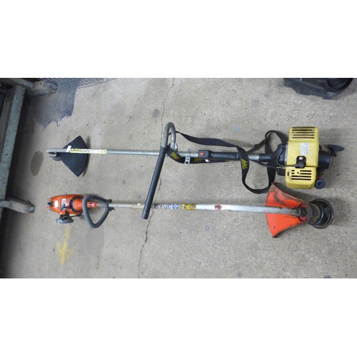 2386 - 2 Petrol grass strimmers; an Efco Stark 2500TR and McCulloch Cubrio 245 - Police repossession