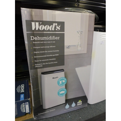 3020 - Woods MDK26 White Dehumidifier, No Remote. original RRP £249.99 + original RRP £249.99 + VAT*Item is... 