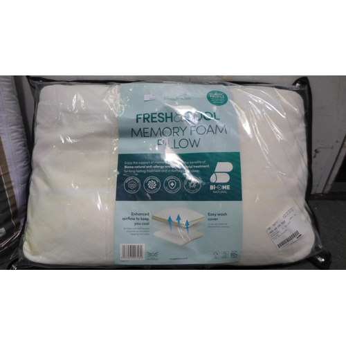 3057 - Fresh & Cool Foam Snuggledown Pillow & Hotel Grand Shredded Memory Foam Pillow *Item is subject to V... 