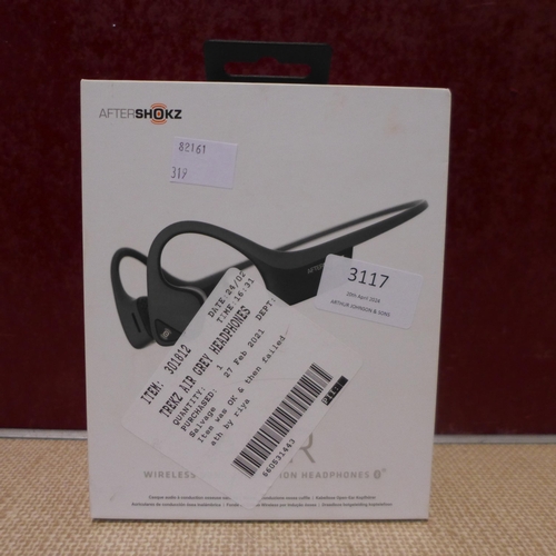 3117 - Trekz Air Grey Headphones *Item is subject to VAT(319-437)