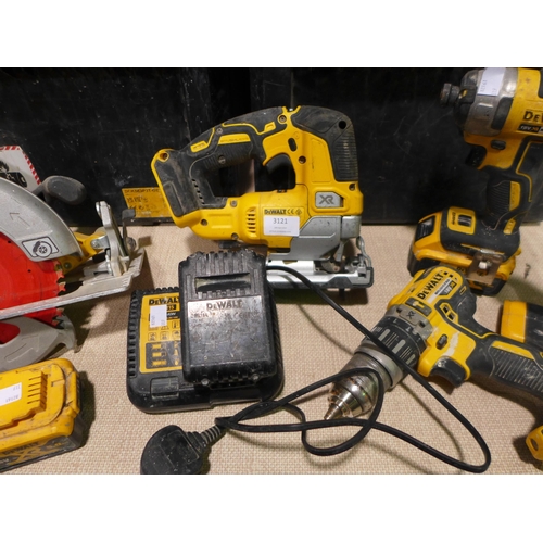 3121 - Dewalt 5-Piece Tool Kit with charger, 2 batteries and 2 boxes - Original RRP £549.99 + VAT  *Item is... 