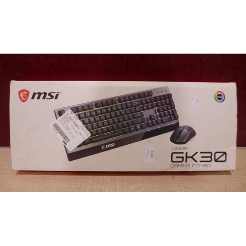 3128 - MSI Vigor Gaming Keyboard & Mouse  *Item is subject to VAT(319-62)