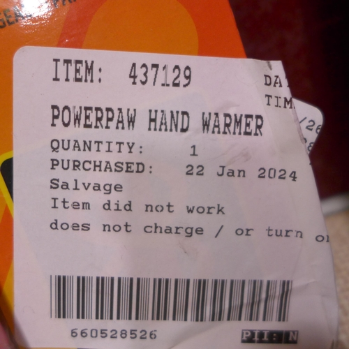 3132 - Powerpaw Hand Warmer, Tweezerman Tweezers, Reusable Make Up Cloths & Quickplay 2kg Dumbbells  *Item ... 